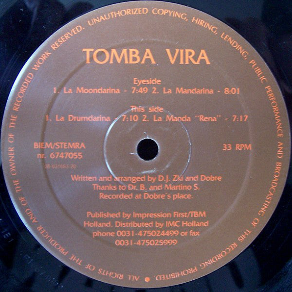 Tomba Vira : La Moondarina (12")