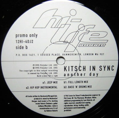 Kitsch In Sync : Another Day / Another Night (2x12", Promo)