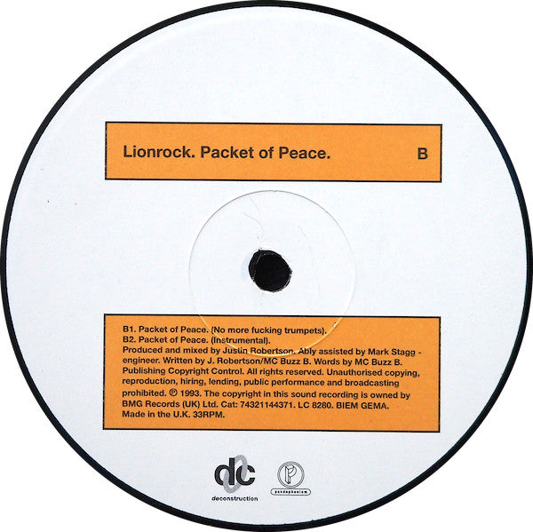 Lionrock : Packet Of Peace (12")