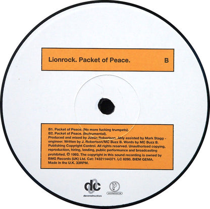 Lionrock : Packet Of Peace (12")