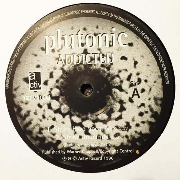 Plutonic : Addicted (12", Promo)