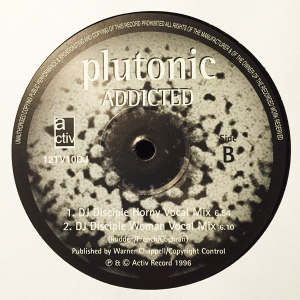 Plutonic : Addicted (12", Promo)