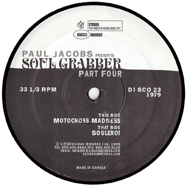 Paul Jacobs : Soul Grabber Part Four (12")