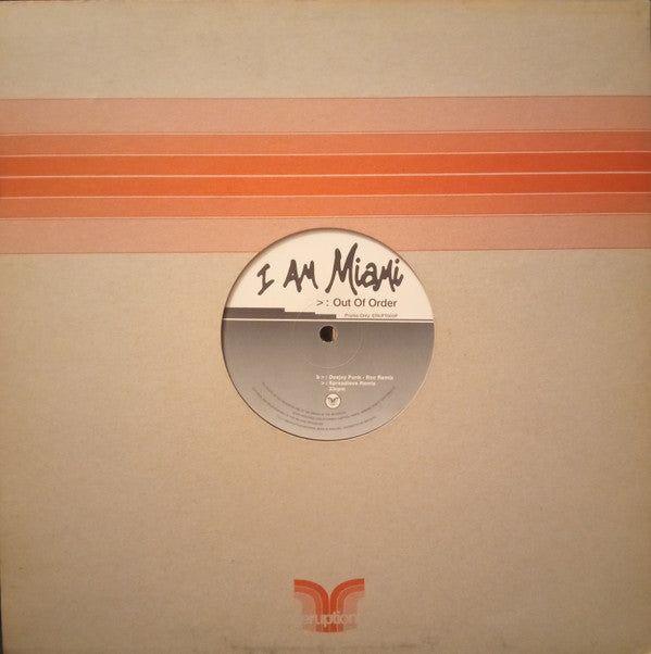 Out Of Order : I Am Miami (12", Promo)