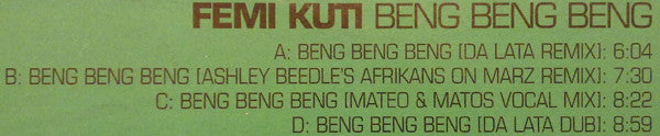 Femi Kuti : Beng Beng Beng (2x12")