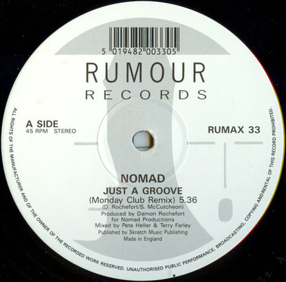 Nomad : Just A Groove (12")