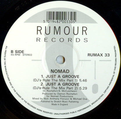 Nomad : Just A Groove (12")