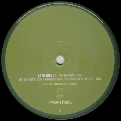 Beth Hirsch : Miner's Son (10")