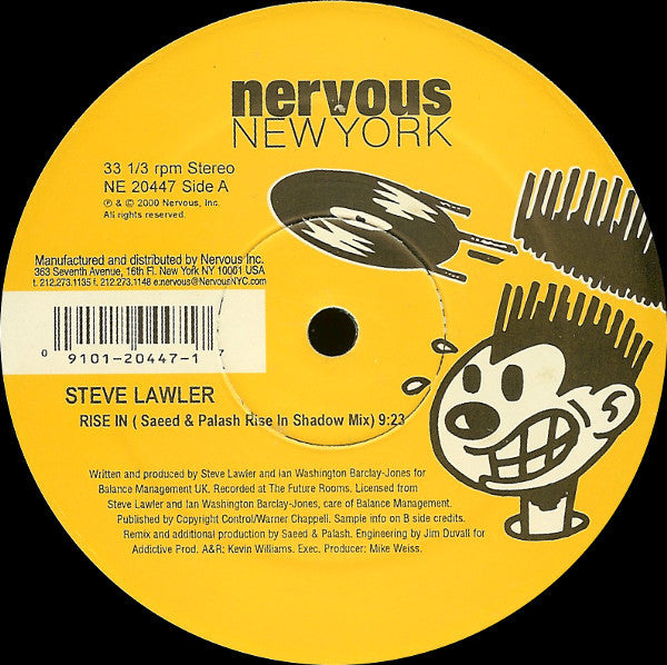 Steve Lawler : Rise In (12")