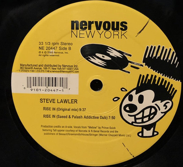 Steve Lawler : Rise In (12")