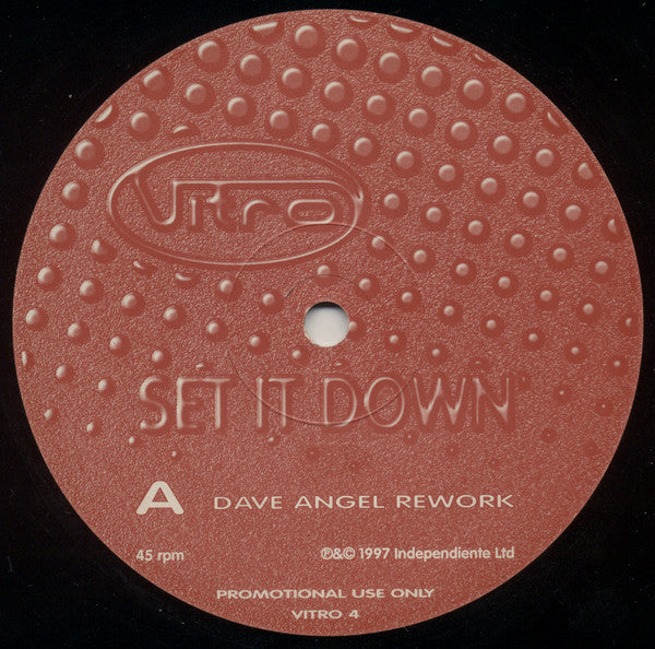 Vitro : Set It Down (12", Promo)