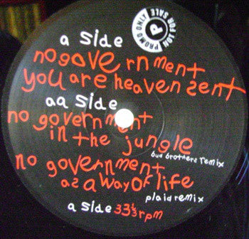 Nicolette : No Government (12", Promo)