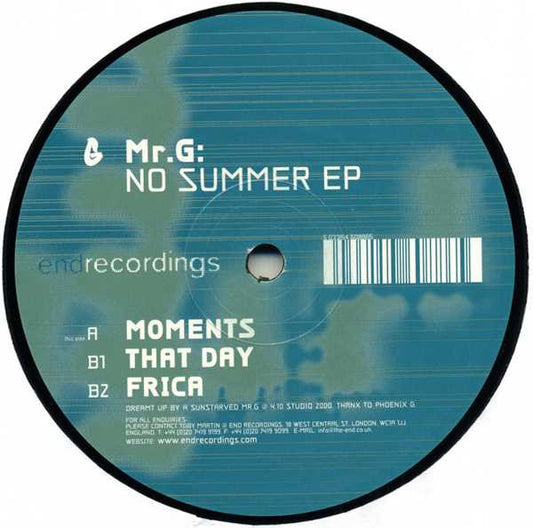 Mr.G* : No Summer EP (12", EP)