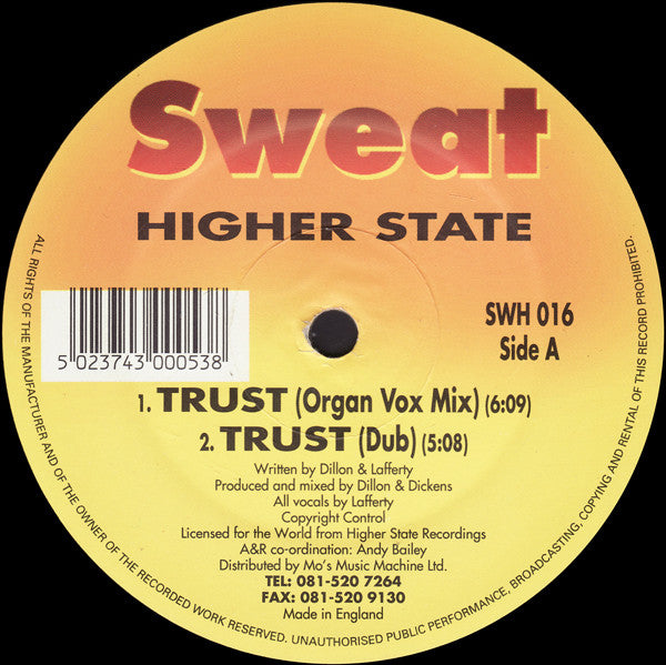 Higher State : Trust (12")