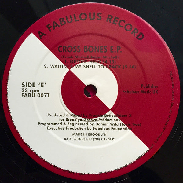 Adam X & Frankie Bones : Crossbones E.P. (12", EP)