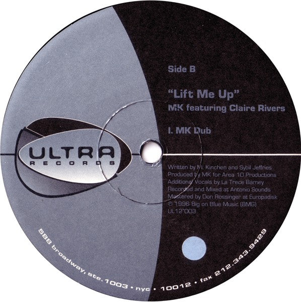 MK* Featuring Claire Rivers : Lift Me Up (12")