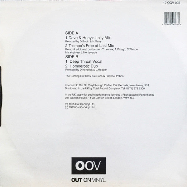 Coming Out Crew* : Free Gay & Happy (12")