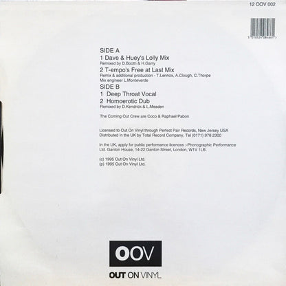 Coming Out Crew* : Free Gay & Happy (12")