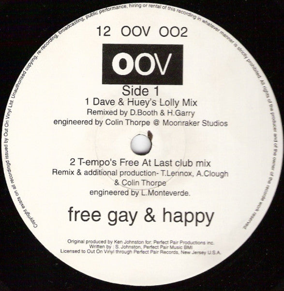 Coming Out Crew* : Free Gay & Happy (12")