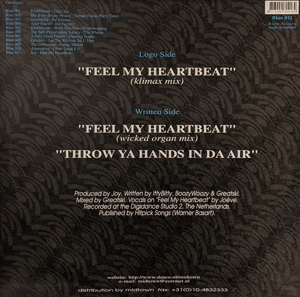Joy (4) : Feel My Heartbeat (12")