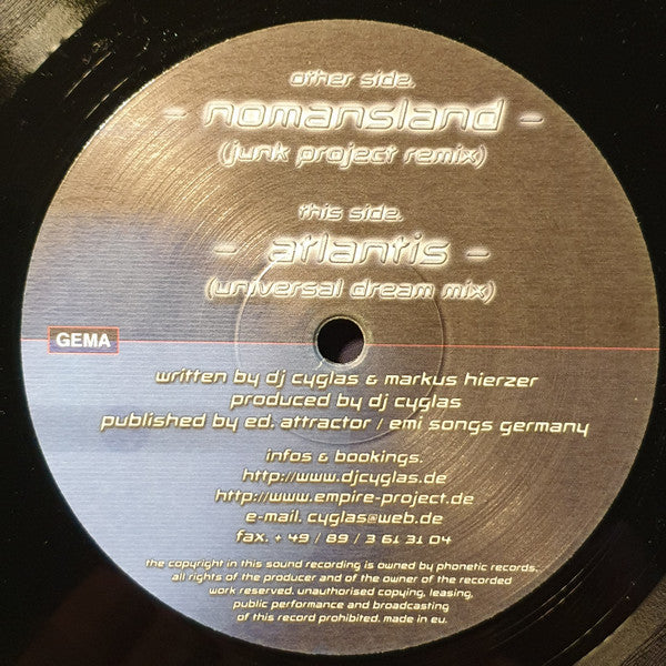 DJ Cyglas : Nomansland (12")