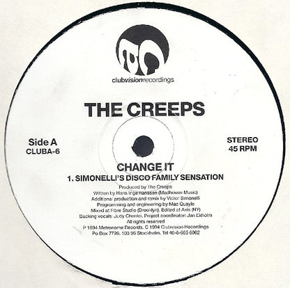 The Creeps : Change It (12")