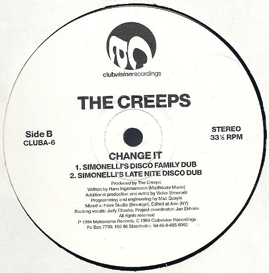 The Creeps : Change It (12")
