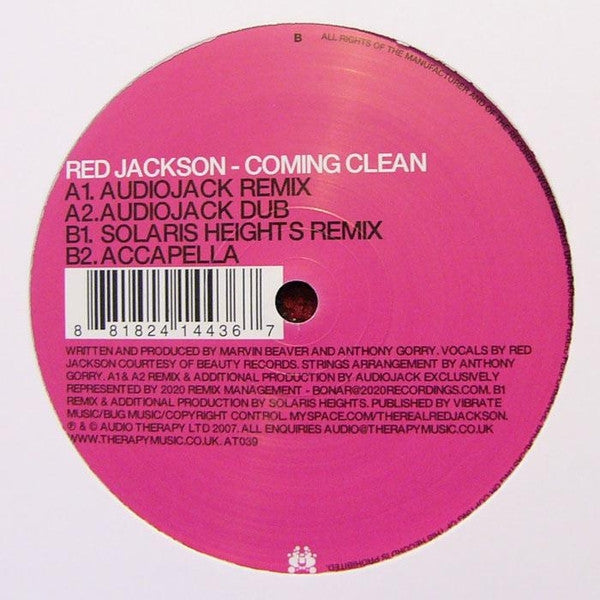 Red Jackson : Coming Clean (12")