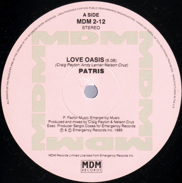 Patris : Love Oasis (12")