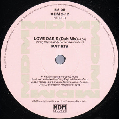 Patris : Love Oasis (12")