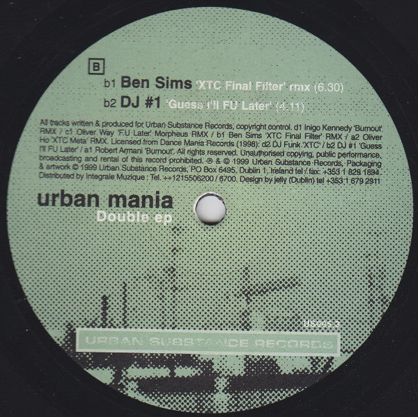 Various : Urban Mania (2x12", Comp)