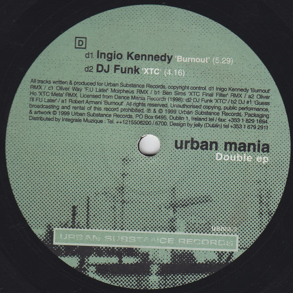 Various : Urban Mania (2x12", Comp)