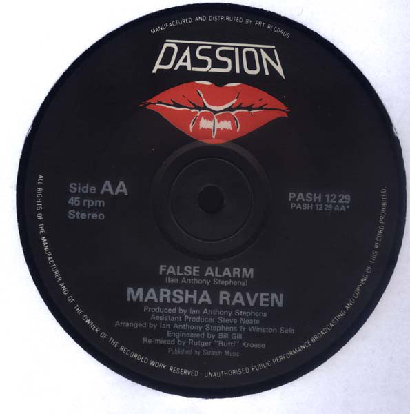 Marsha Raven : False Alarm / False Alarm (Dutch Remix) (12")