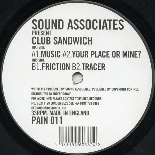 Sound Associates : Club Sandwich (12")