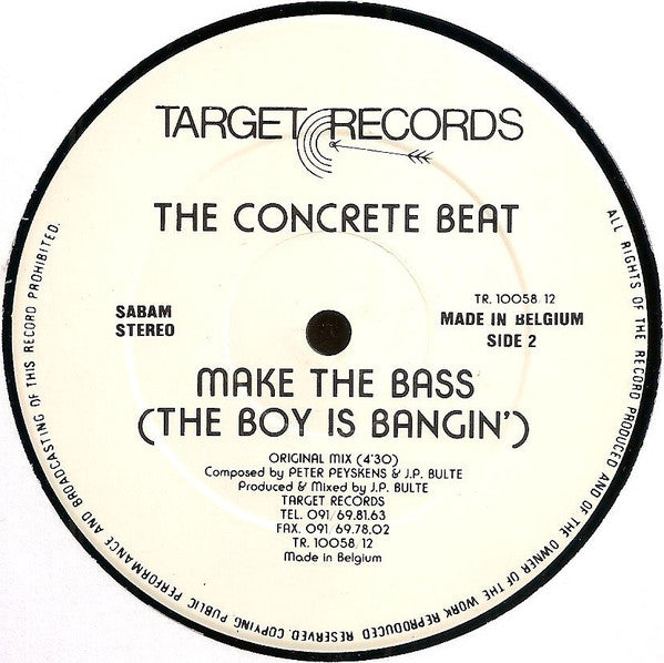 The Concrete Beat : Make The Bass (12")