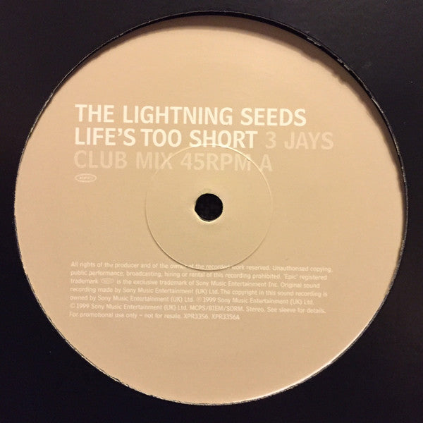 Lightning Seeds : Life's Too Short (2x12", Promo)