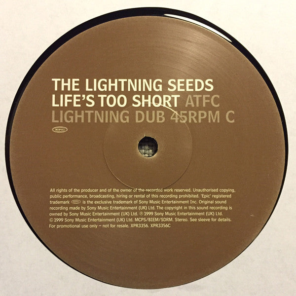 Lightning Seeds : Life's Too Short (2x12", Promo)