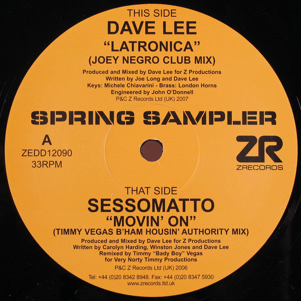 Dave Lee / Sessomatto : Spring Sampler (12", Smplr)