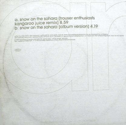 Anggun : Snow On The Sahara (12", Promo)