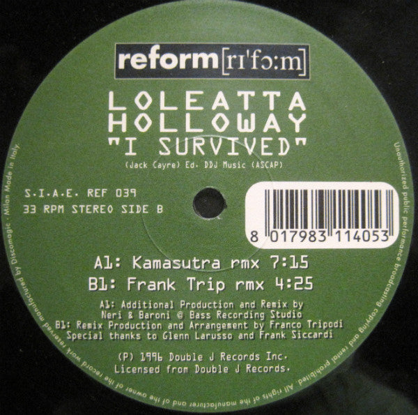 Loleatta Holloway : I Survived (Part 2) (12")
