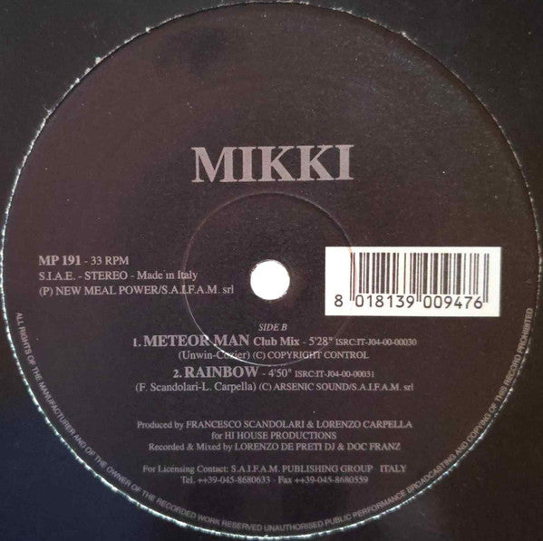Mikki (3) : Meteor Man (12")