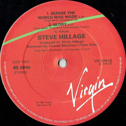 Steve Hillage : Kamikaze Eyes (12")
