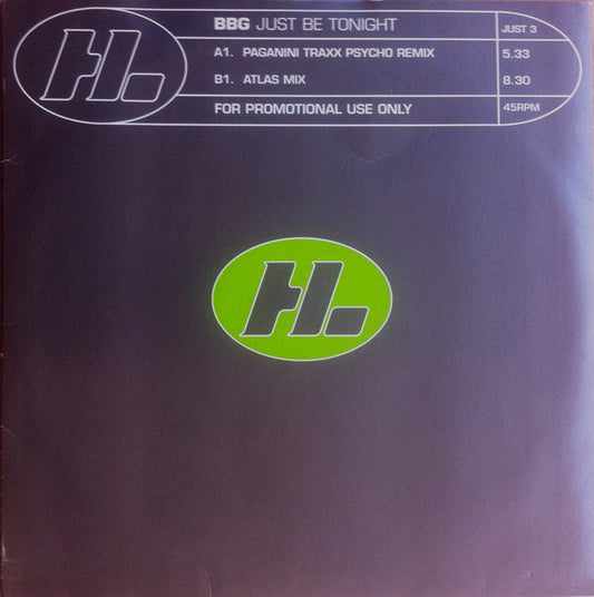 BBG : Just Be Tonight (10", Promo)
