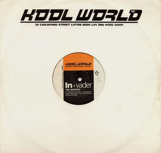 Kool World Productions : In-Vader (The Remixes) (12")