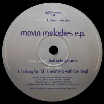 Movin' Melodies : Movin' Melodies E.P. (12", EP)