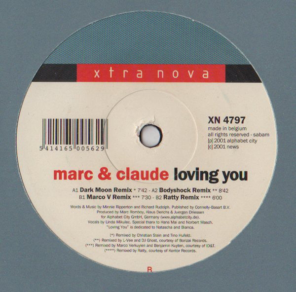 Marc Et Claude : Loving You (12")
