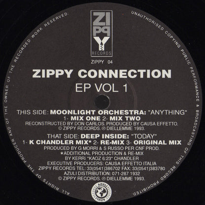 Deep Inside / Moonlight Orchestra : Zippy Connection EP Vol 1 (12", EP)