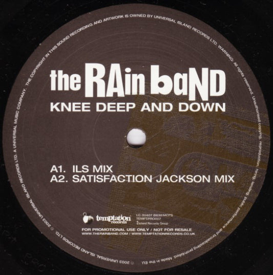 The Rain Band : Knee Deep And Down (12", Promo)