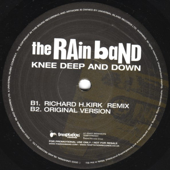The Rain Band : Knee Deep And Down (12", Promo)