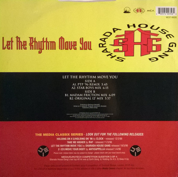 Sharada House Gang : Let The Rhythm Move You (12")